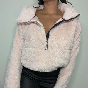 Tommy Hilfiger sherpa half zip